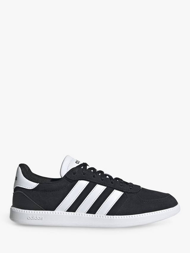 Кроссовки из замши в сеточку adidas, черный
