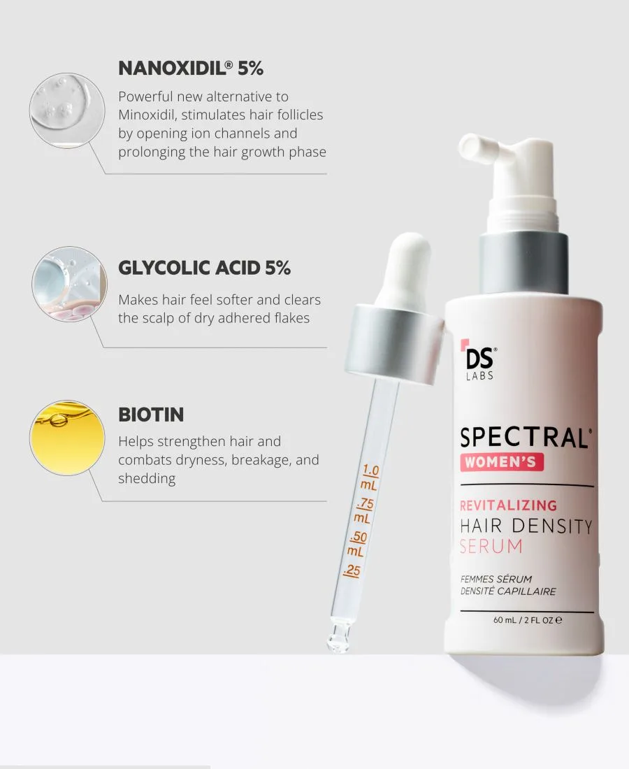 DS Laboratories Сыворотка Spectral.CSF для восстановления женского здоровья с нанооксидилом 5%, запас на 3 месяца — фото 2
