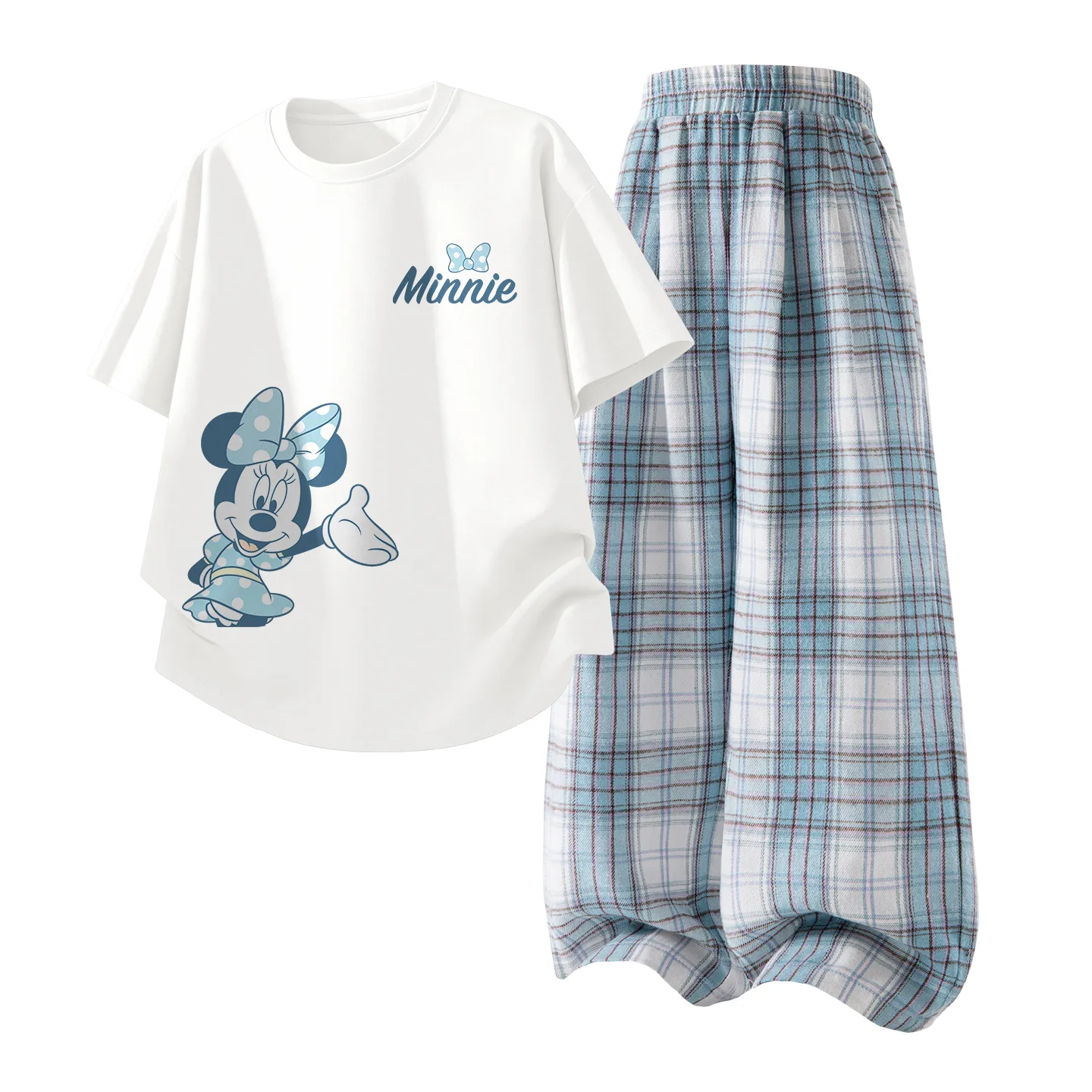 Детский спортивный комплект Casual Sportswear из 2 предметов Disney, DiL Welcomes K White+Solid Color White Cloud Blue