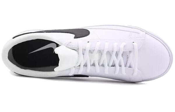 Кроссовки блейзер низкие кожаные Nike, белый — фото 4