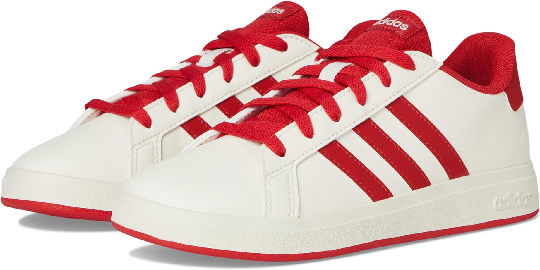 

Кроссовки Adidas Kids Grand Court 2.0 Shoes, Off White/Collegiate Red/Black