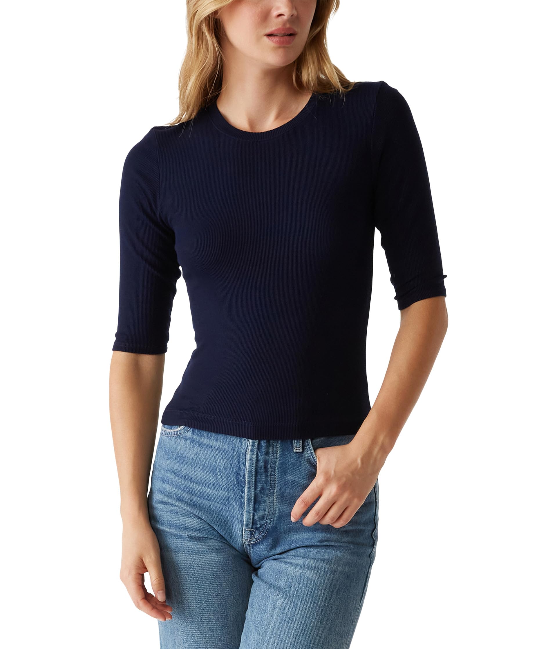 

Футболка Michael Stars Maeve Crop Tee, цвет Nocturnal