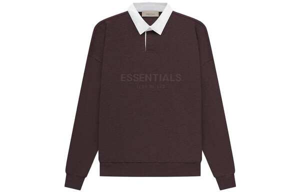 Рубашка ss23 waffle long sleeve polo shirt 'plum' Fear Of God Essentials, мультиколор — фото 2