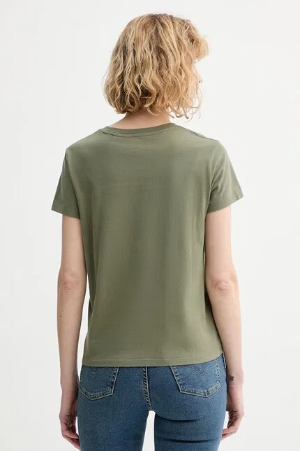 Футболка хлопковая PERFECT Levi's, зеленый — фото 3