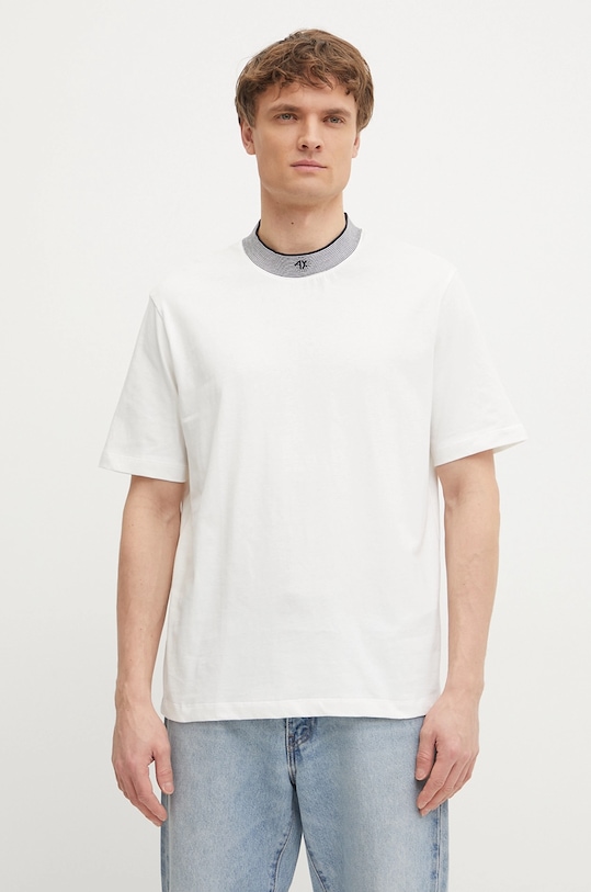 

Хлопковая футболка Armani Exchange, белый