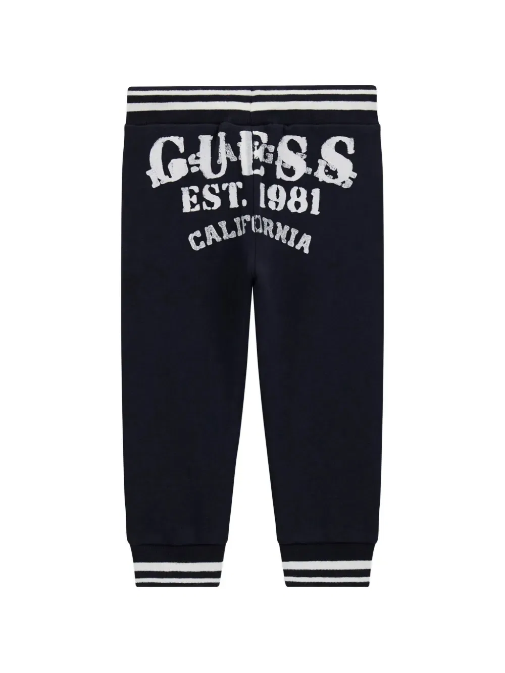 Полосатые спортивные брюки на шнуровке Guess Kids, синий — фото 2