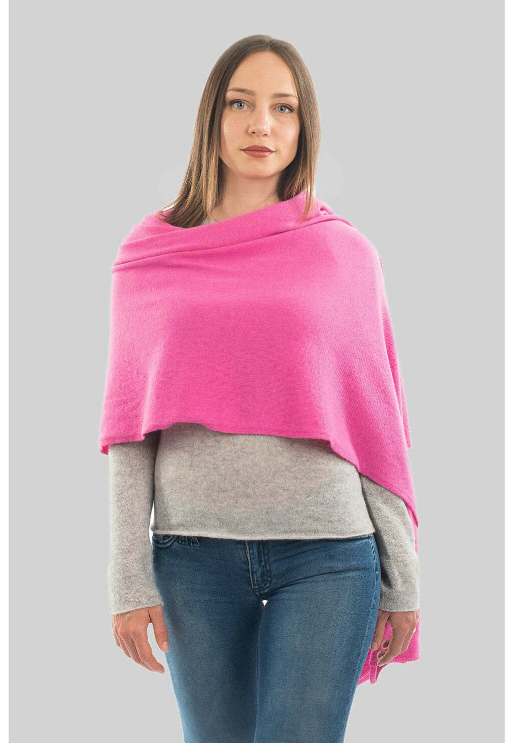 

Шарф Dalle Piane Cashmere, неоновый розовый