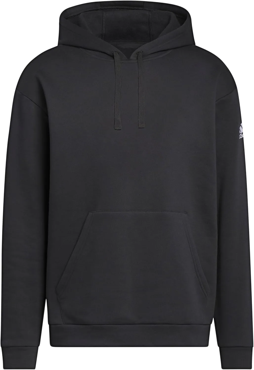 Толстовка Adidas с капюшоном из флиса, черно-белый