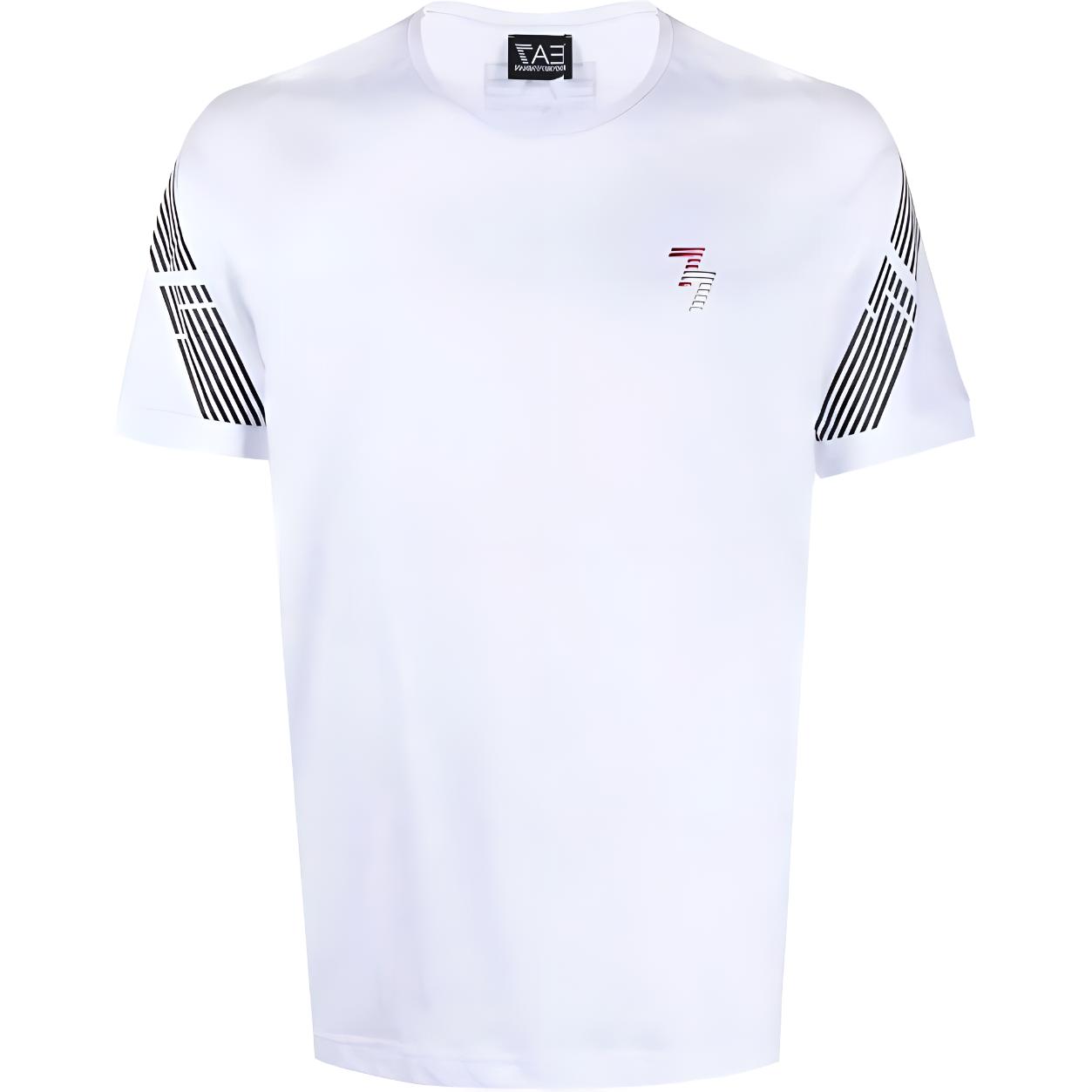 

EMPORIO ARMANI Футболка EA7 мужская белая, Белый, EMPORIO ARMANI Футболка EA7 мужская белая