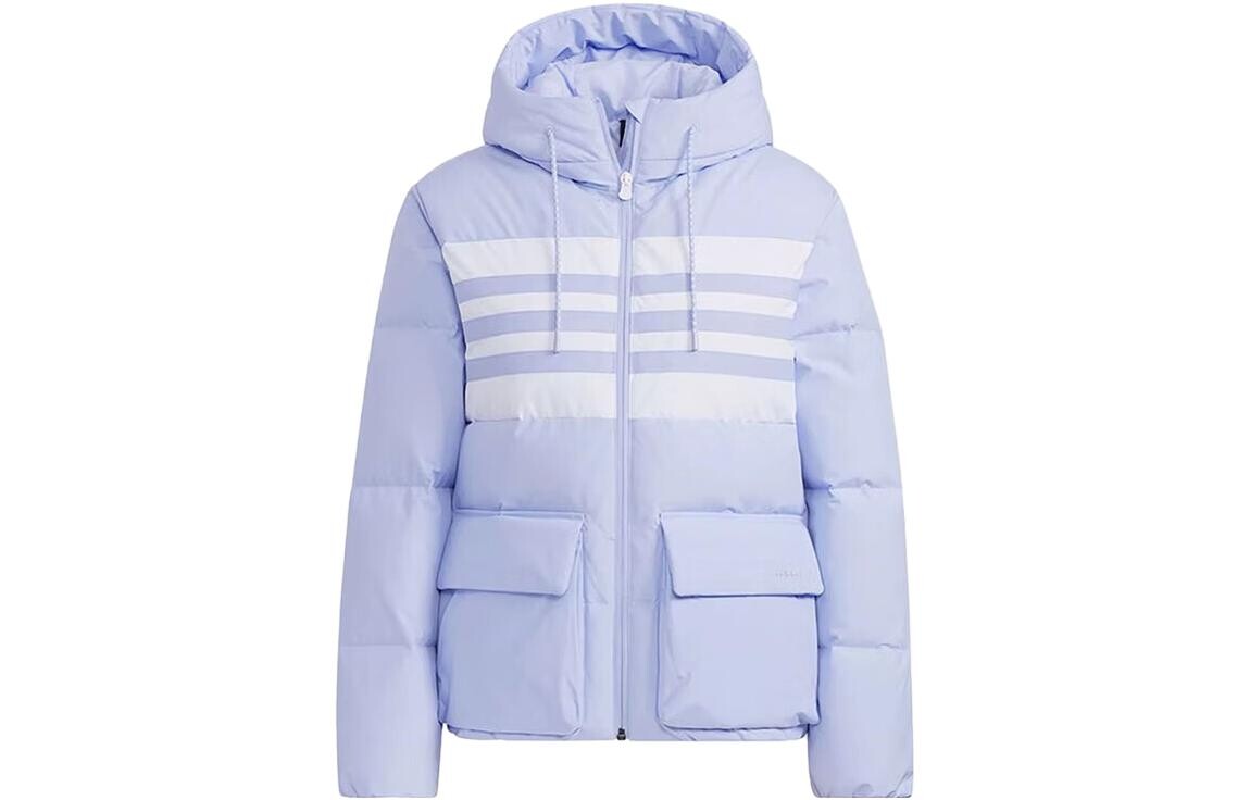 

Пуховик женский фиолетовый Adidas Neo