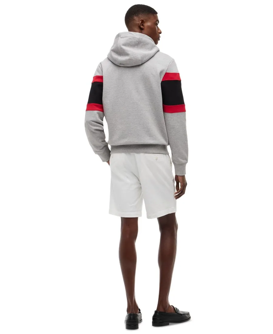 Мужская толстовка с капюшоном и декоративными панелями Cadillac F1 Tommy Hilfiger, светлый-серый heather — фото 4