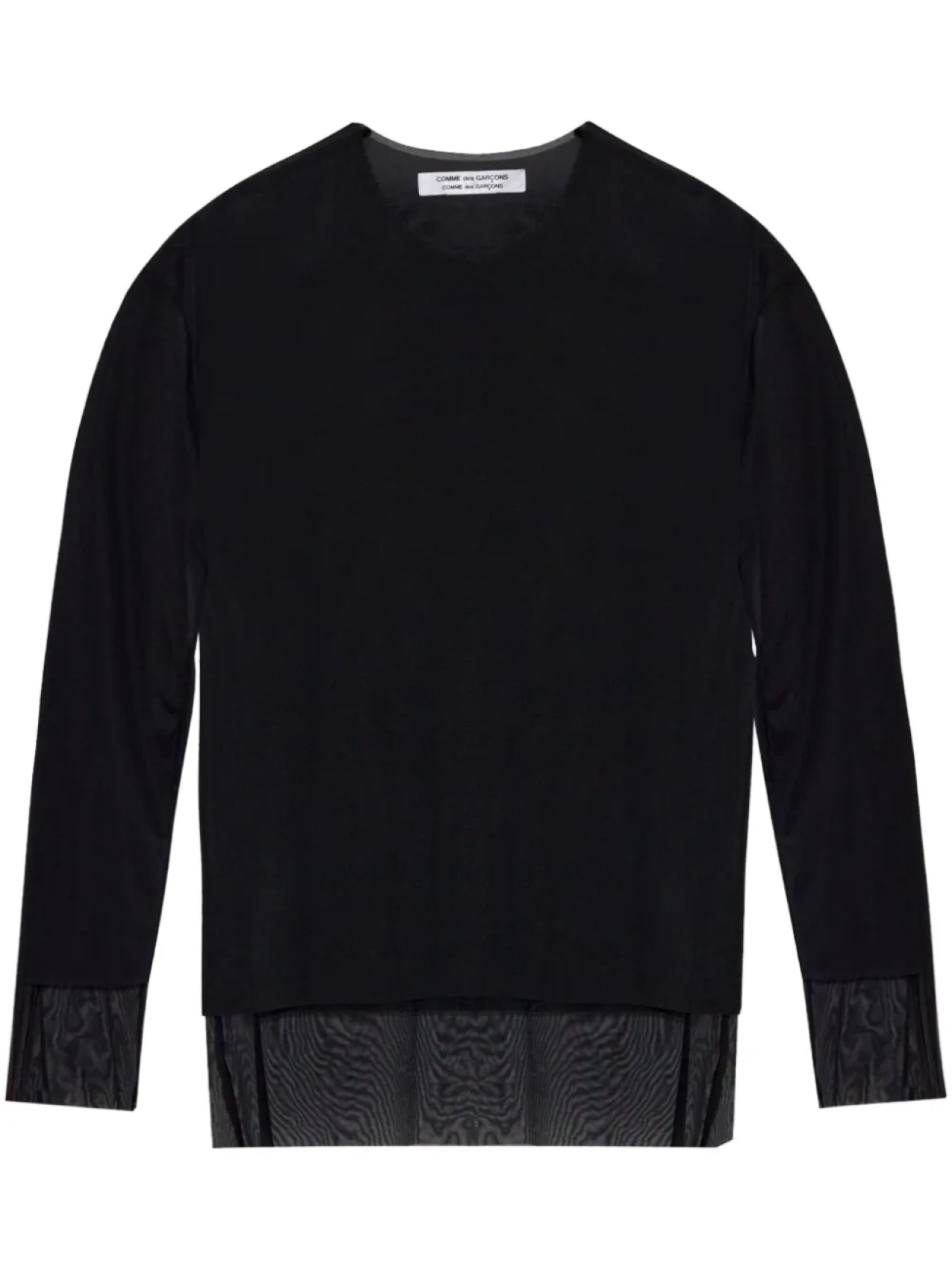 

Comme Des Garçons Полупрозрачная блузка Comme Des Garçons Comme Des Garçons Comme Des Garçons, черный