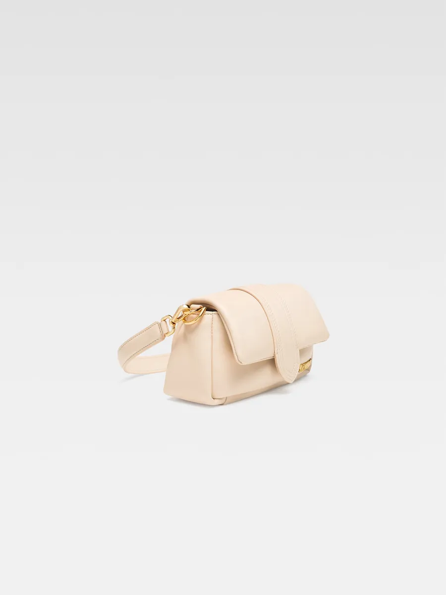 

Мини-сумка с объемным клапаном Бамбиму Jacquemus, светло-бежевый
