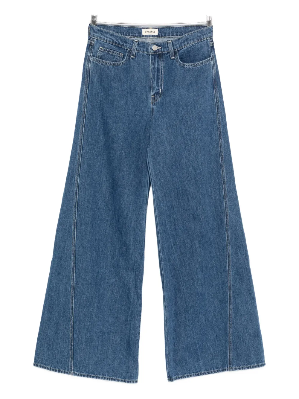 

Джинсы из денима с декоративной строчкой L'Agence, синий