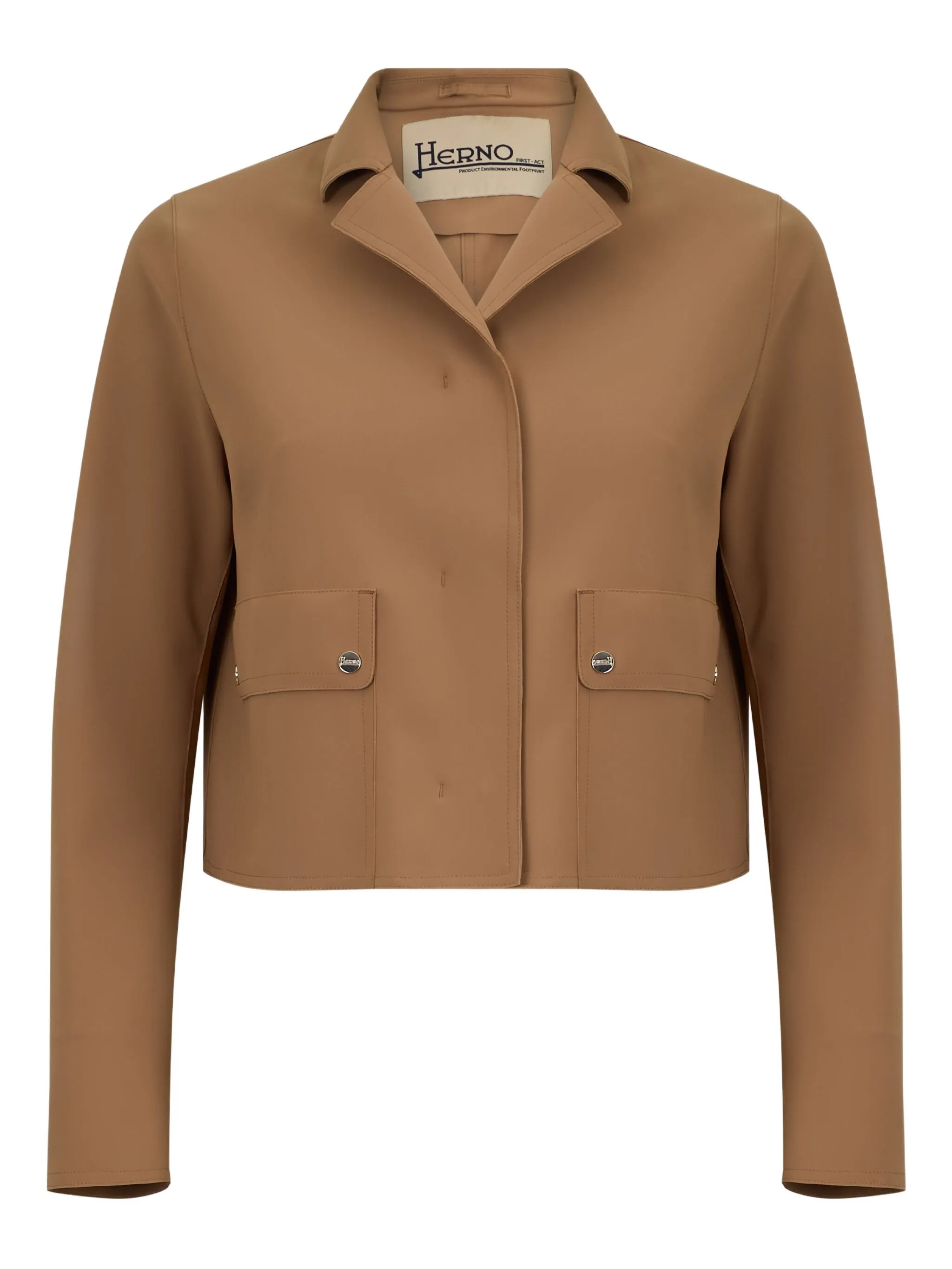 

Укороченная куртка Herno, коричневый