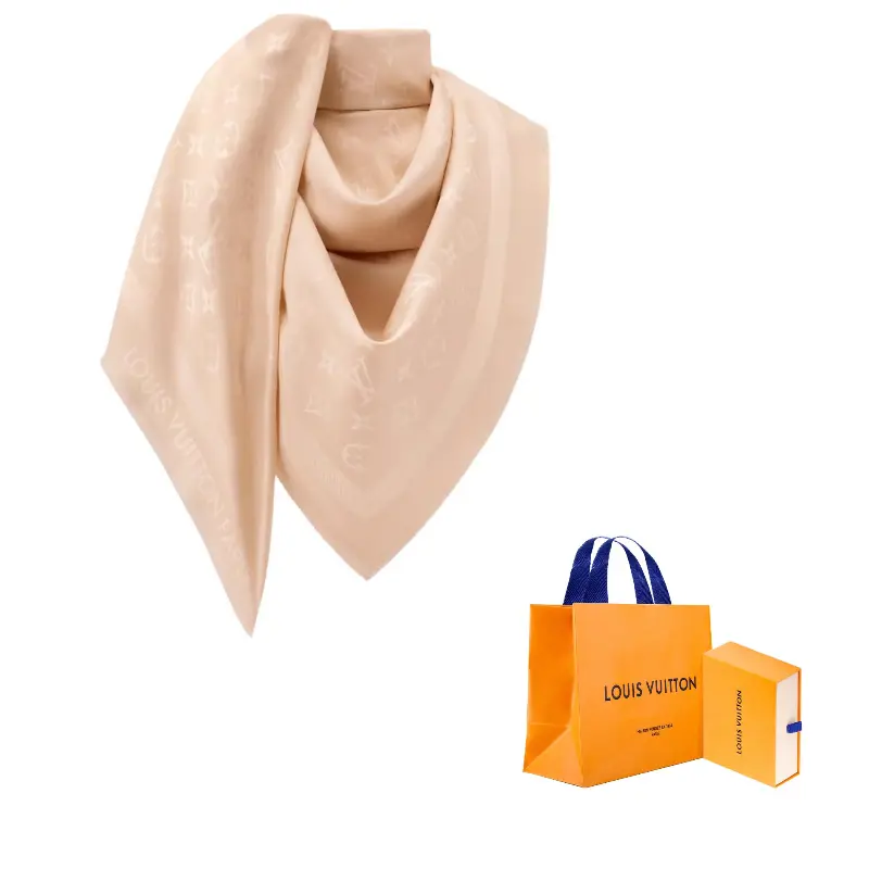 

LOUIS VUITTON Женская шерстяная шаль светло-бежевого цвета, Light Beige