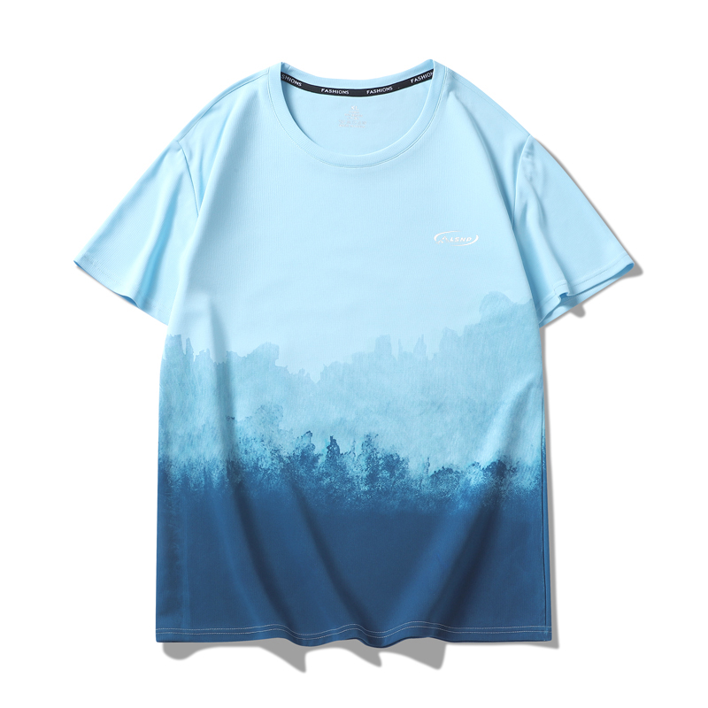 

Футболка Unisex Crew Neck тонкая LISENPOK, светло-синий