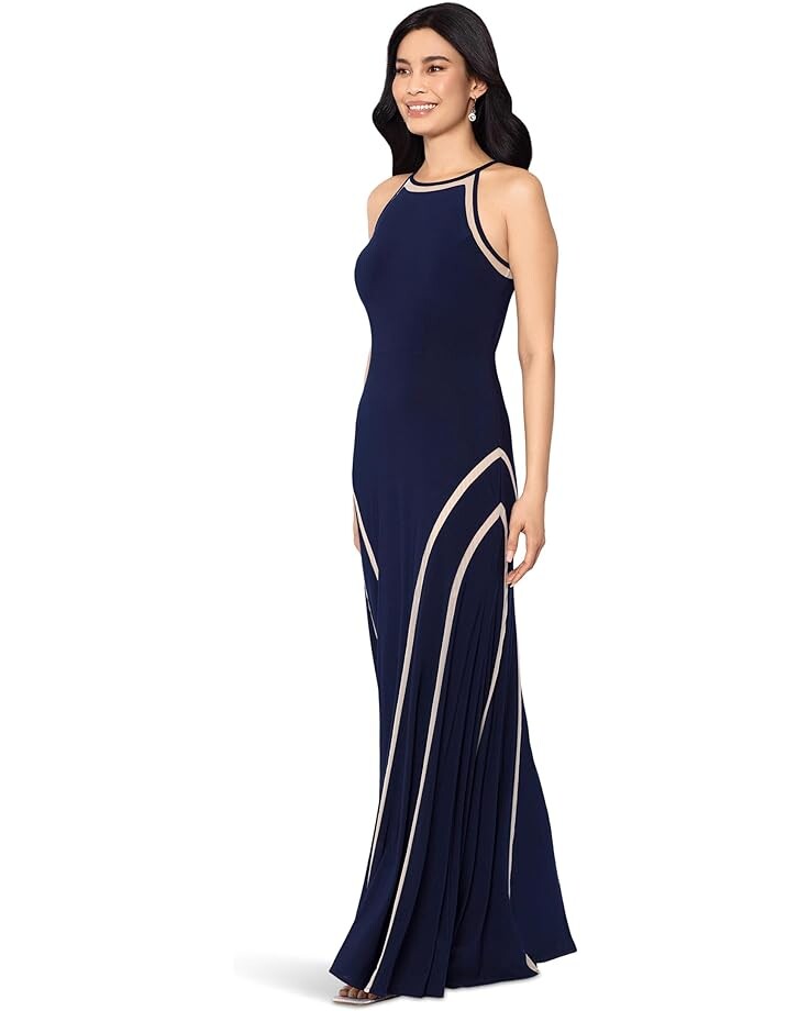 

Платье XSCAPE Halter Dress, цвет Black/Nude