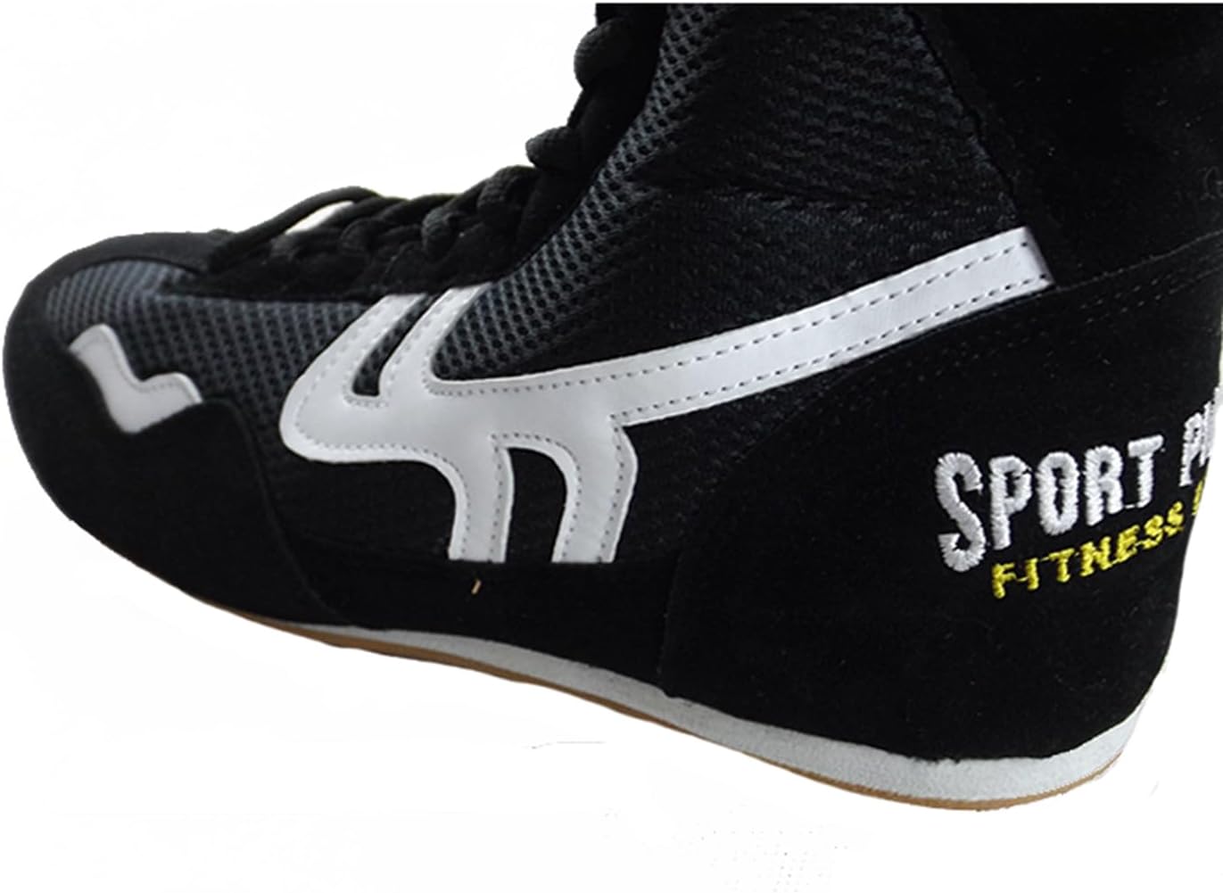 Высокие борцовские кроссовки для мужчин, женщин и подростков Ybberik, черный — фото 4