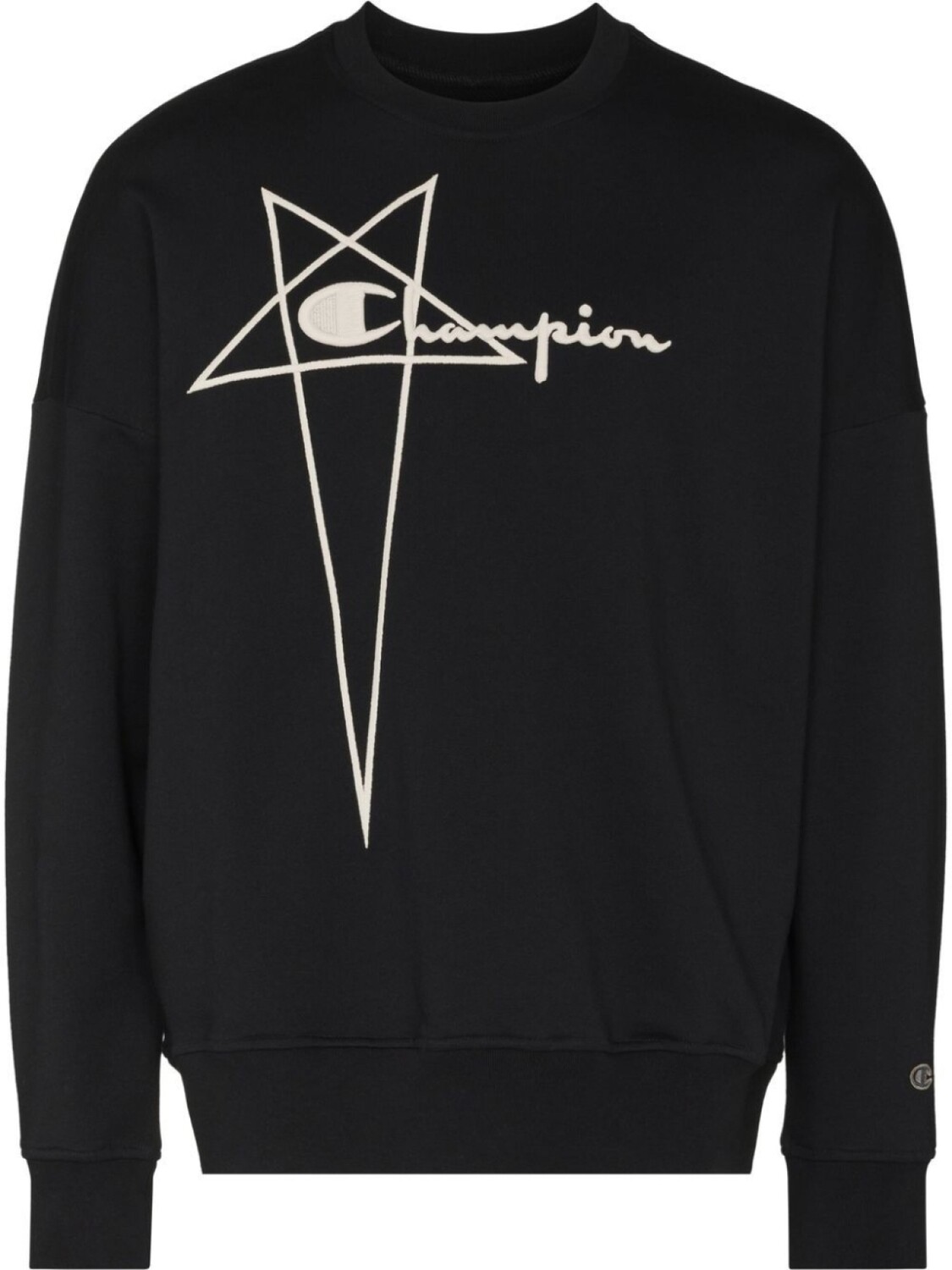 

Толстовка с вышитым логотипом из коллаборации с Champion Rick Owens X Champion, черный