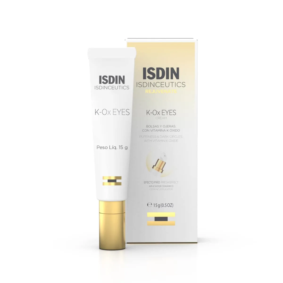 ISDIN Isdinceutics K-Ox Eyes - Крем для глаз с высоким содержанием оксида витамина К для борьбы с темными кругами и омоложения кожи вокруг глаз, 0,5 унции