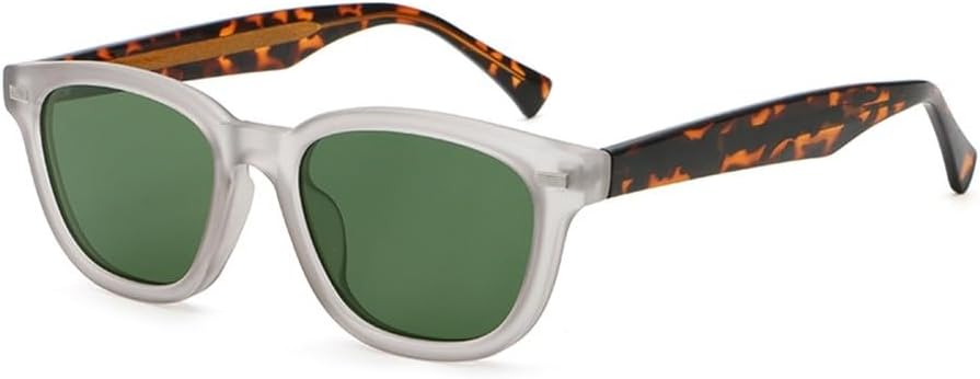 

заклепки круглые солнцезащитные очки ретро женские ацетатные унисекс квадратные солнцезащитные очки для мужчин UV400 подарочные товары мужские зеленые коричневые WNCKSQ, Clear Leopard Green