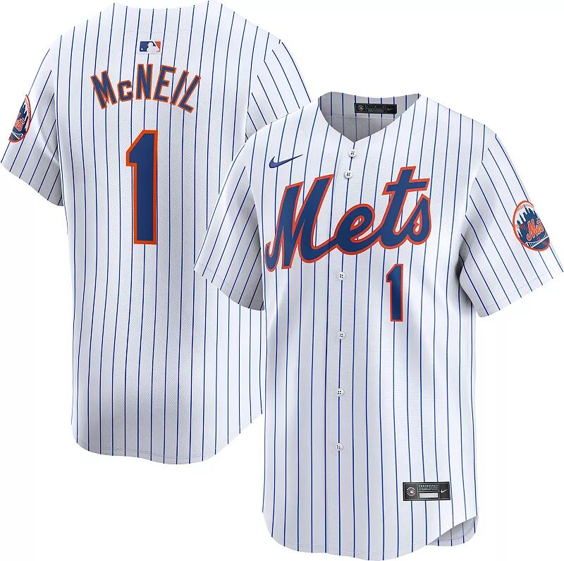 

Мужская белая майка Nike New York Mets Jeff McNeil #1 Vapor