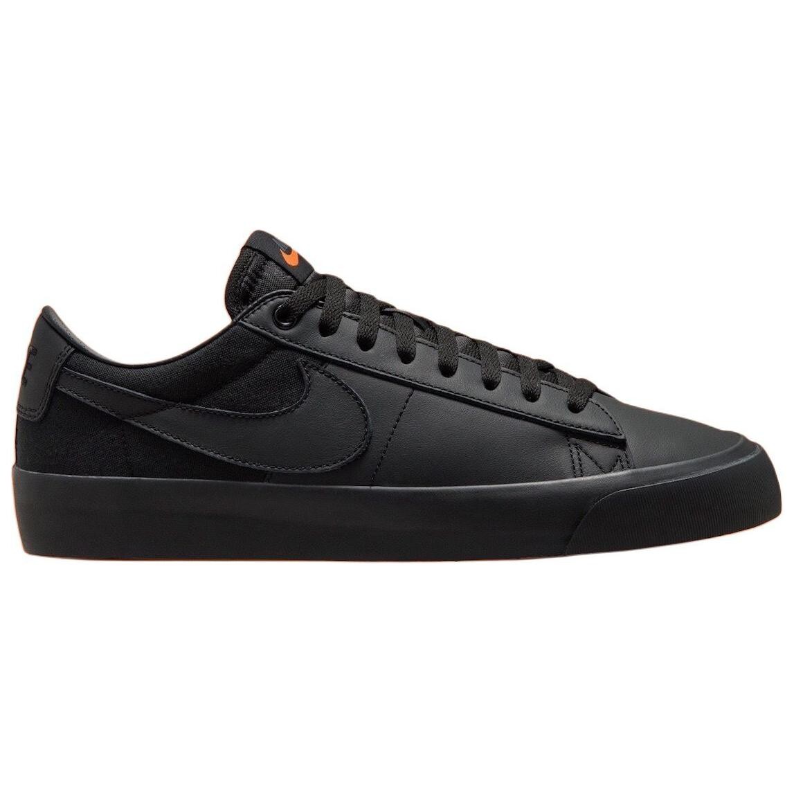 Кроссовки Nike SB Blazer Skateboarding Shoes Unisex Low-top Black, черный — фото 2