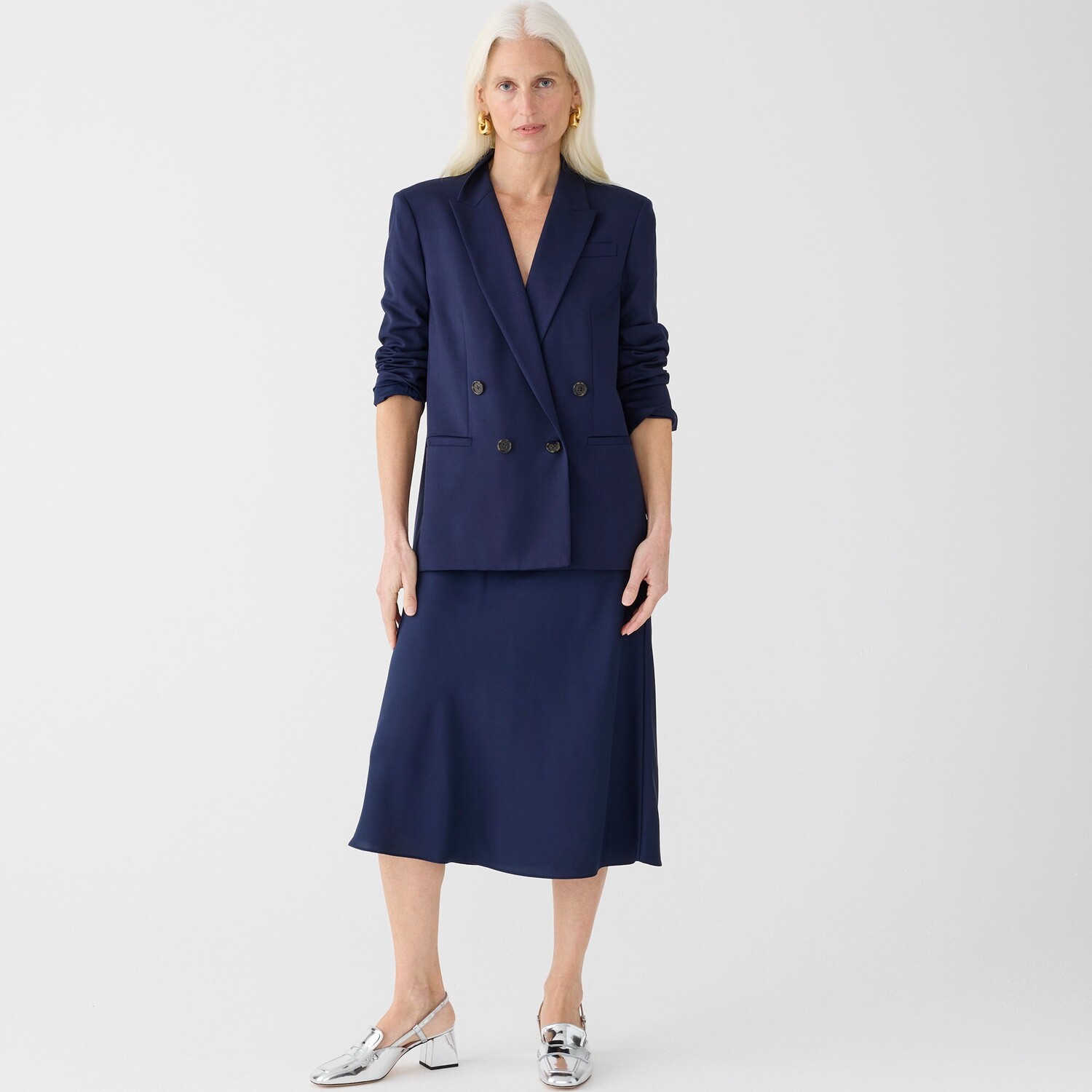 

Юбка-Комбинация Гвинет J.Crew, синий