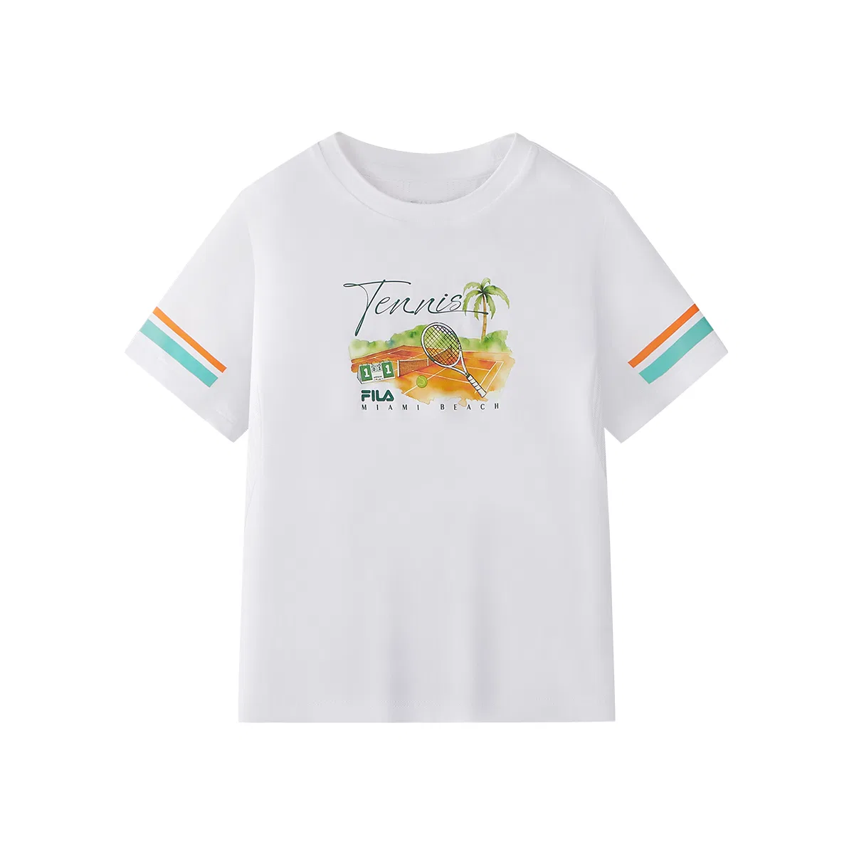 Футболка PERFORMANCE FPH с коротким рукавом Jade White, детская FILA KIDS
