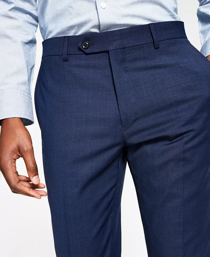 Брюки мужские Modern-Fit из шерсти TH-Flex с эластичной вставкой Tommy Hilfiger, синий — фото 4