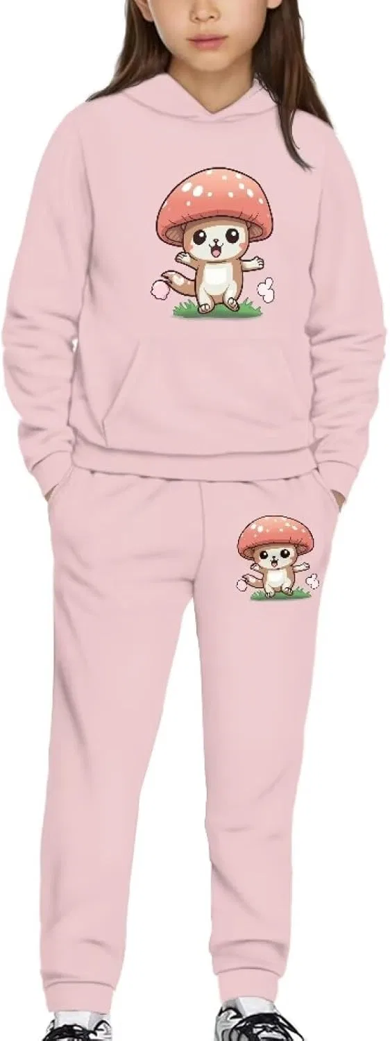 Детский спортивный костюм с капюшоном Uppodwarkid, 2 предмета, цвет Cute Mushroom