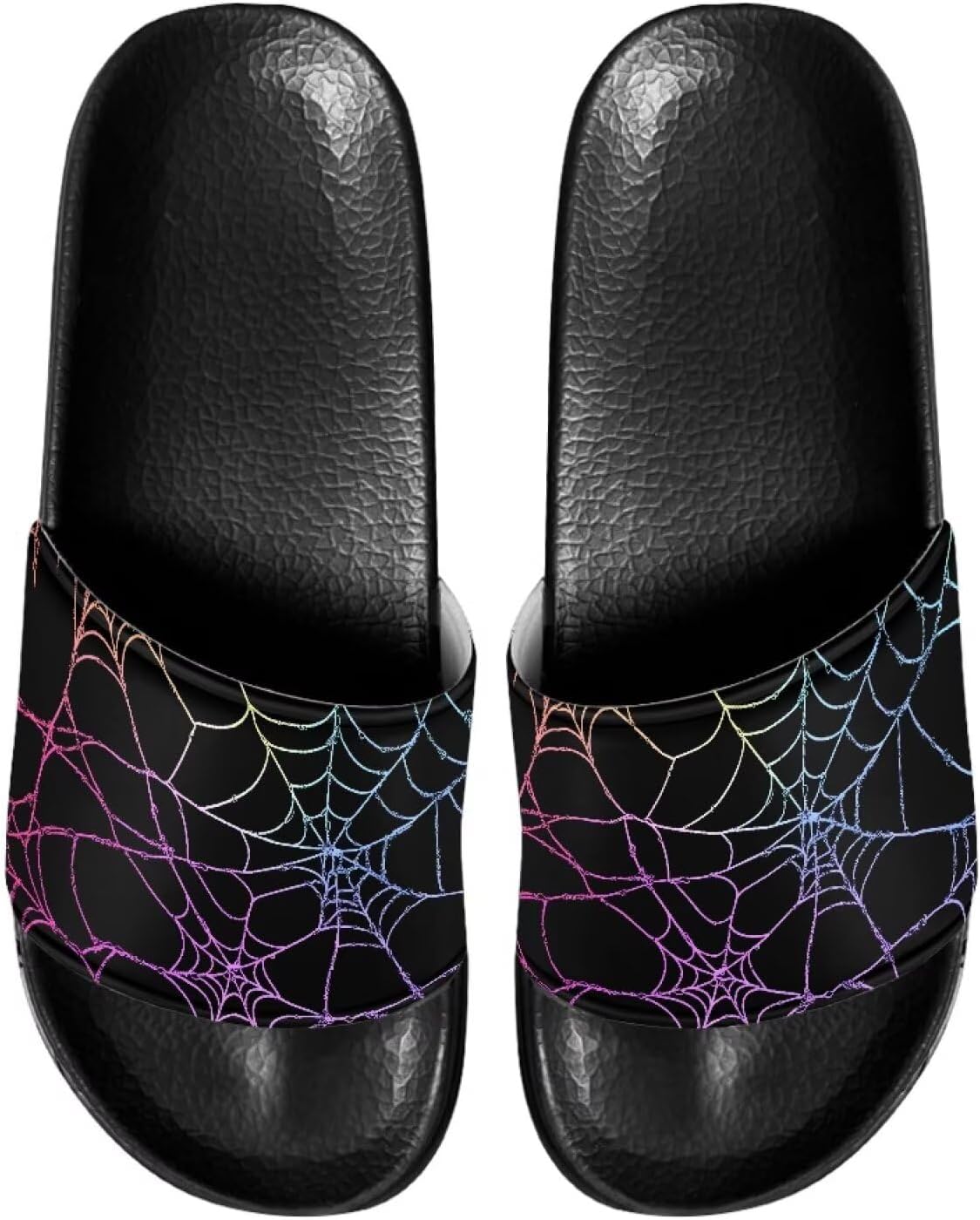 

Мужские шлепанцы Gogavesne - легкие, нескользящие, с открытым носком, быстросохнущие, подходят для ванной, плавания, пляжа и прогулок, Spider Web