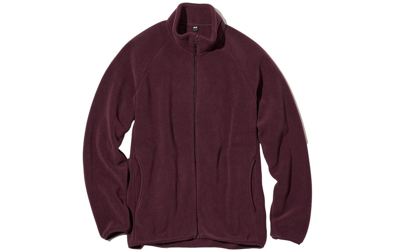 

UNIQLO Бархатная куртка унисекс бордового цвета, Burgundy-19