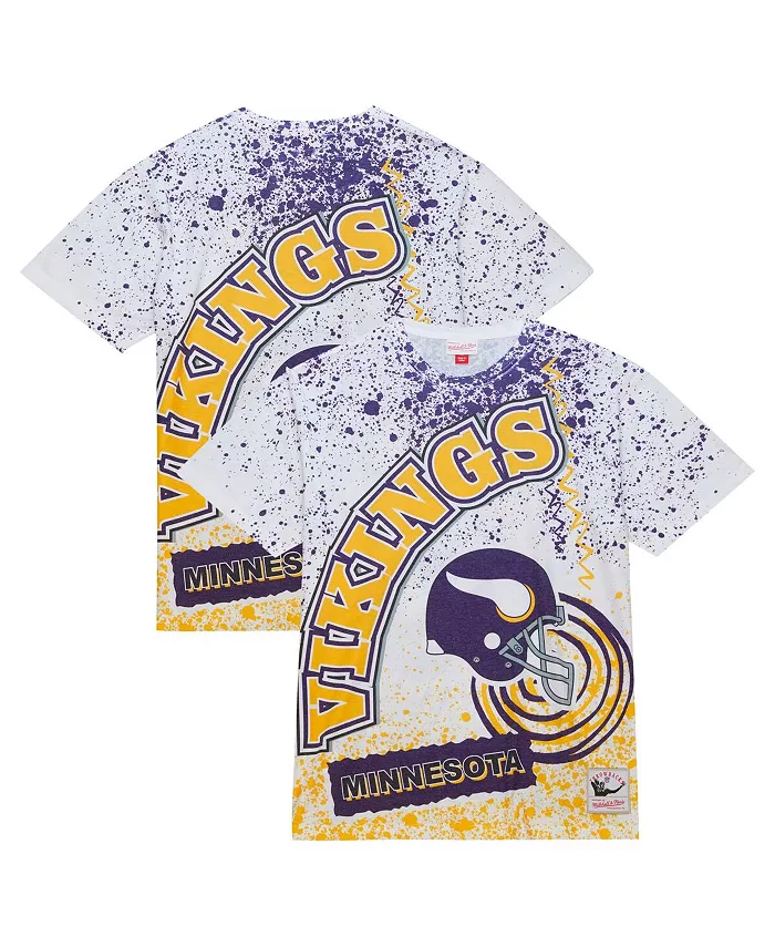 

Мужская белая футболка Minnesota Vikings Team Burst с сублимационным принтом Mitchell & Ness