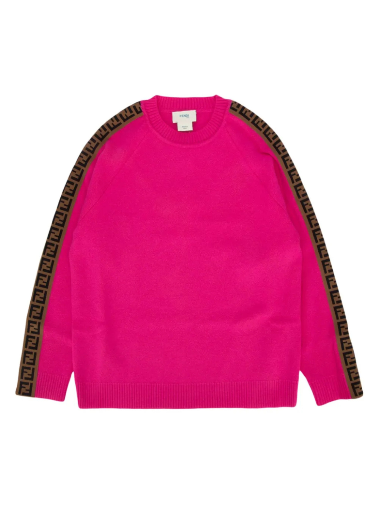 

Свитер с логотипом FF Fendi Kids, розовый
