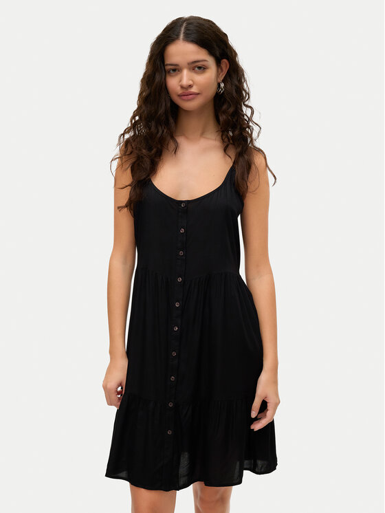 

Свободного кроя летнее платье Bumpy 10325283 Vero Moda, черный