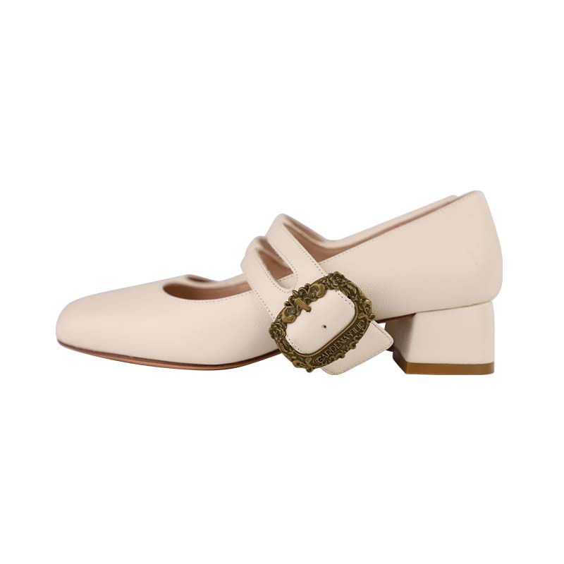 Туфли Spool Heel Mary Jane Gardenia Fille для женщин, матовый черный