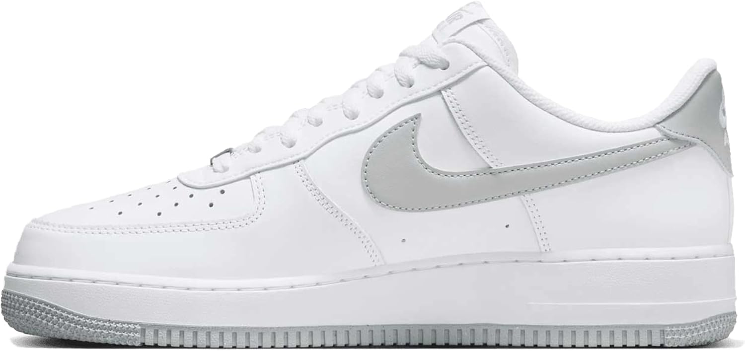 Кроссовки Nike Air Force 1 '07 мужские, White Lt Smoke Grey White — фото 2