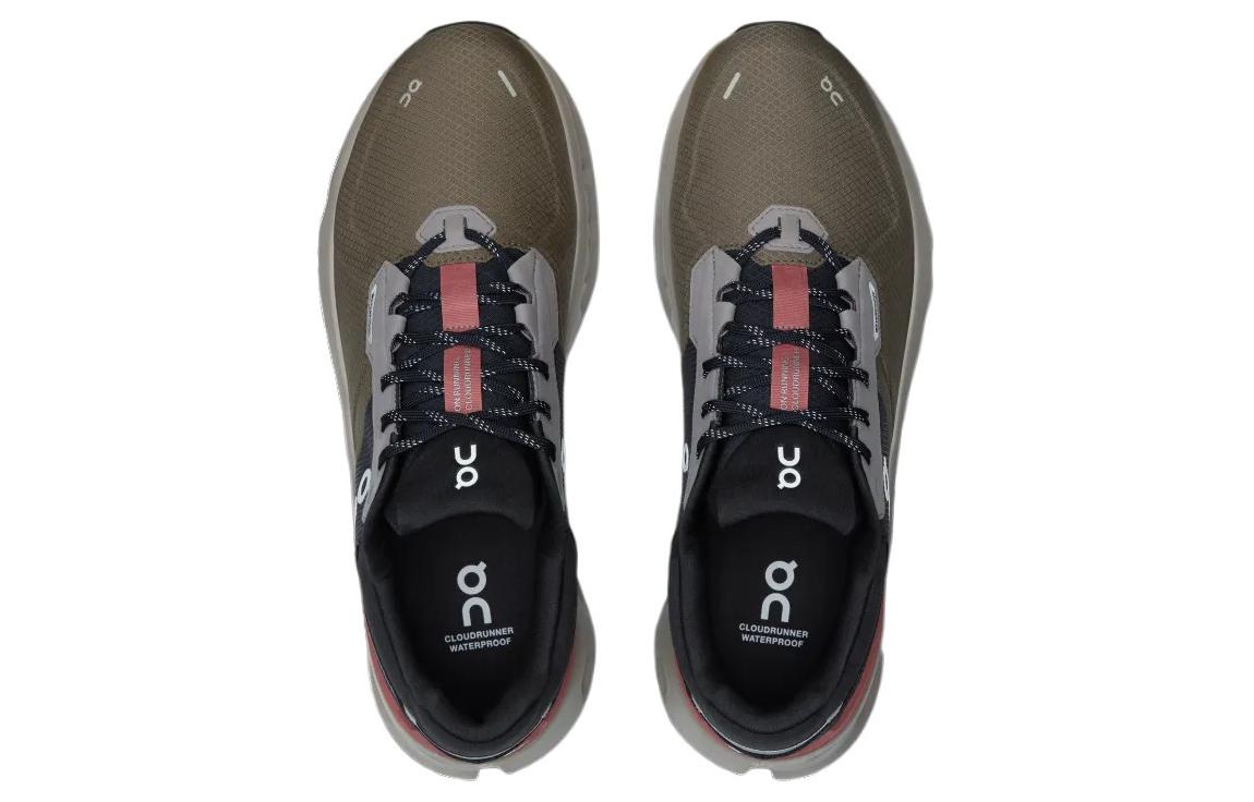 Кроссовки On Cloudrunner 2 Waterproof 'Olive Mahogany', оливковый — фото 4