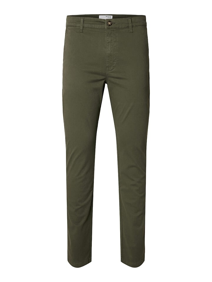 

Брюки чинос SELECTED HOMME Chino, хаки