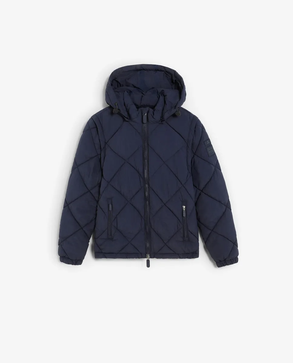 

Детская куртка с капюшоном и съемными длинными рукавами Scalpers, темно-синий