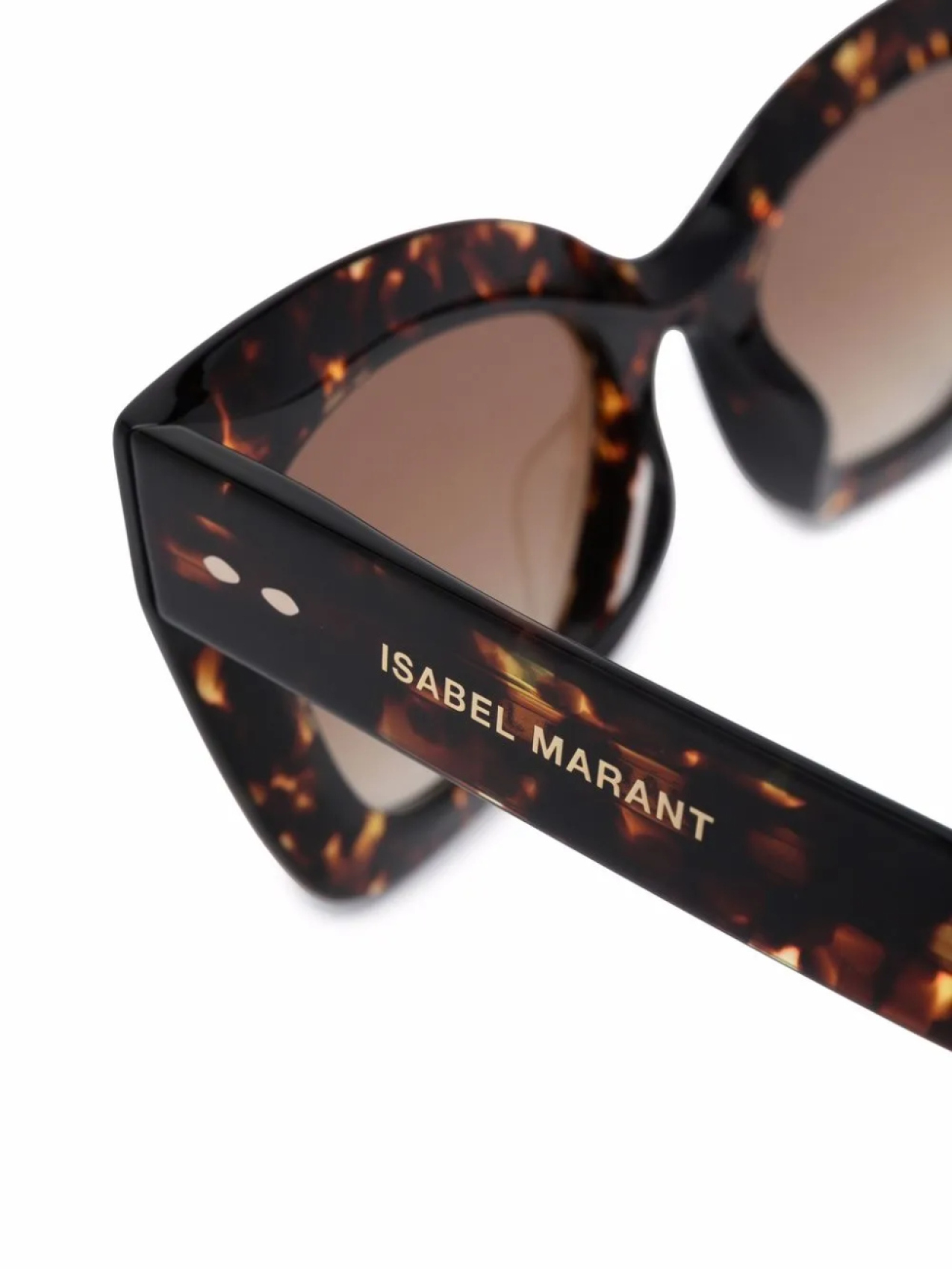 Isabel Marant Eyewear солнцезащитные очки черепаховой расцветки, коричневый — фото 3