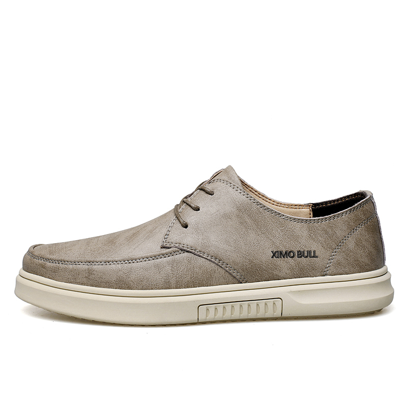 

XIMO BULL Мужские повседневные кроссовки низкие черно-серые хаки, цвет Khaki