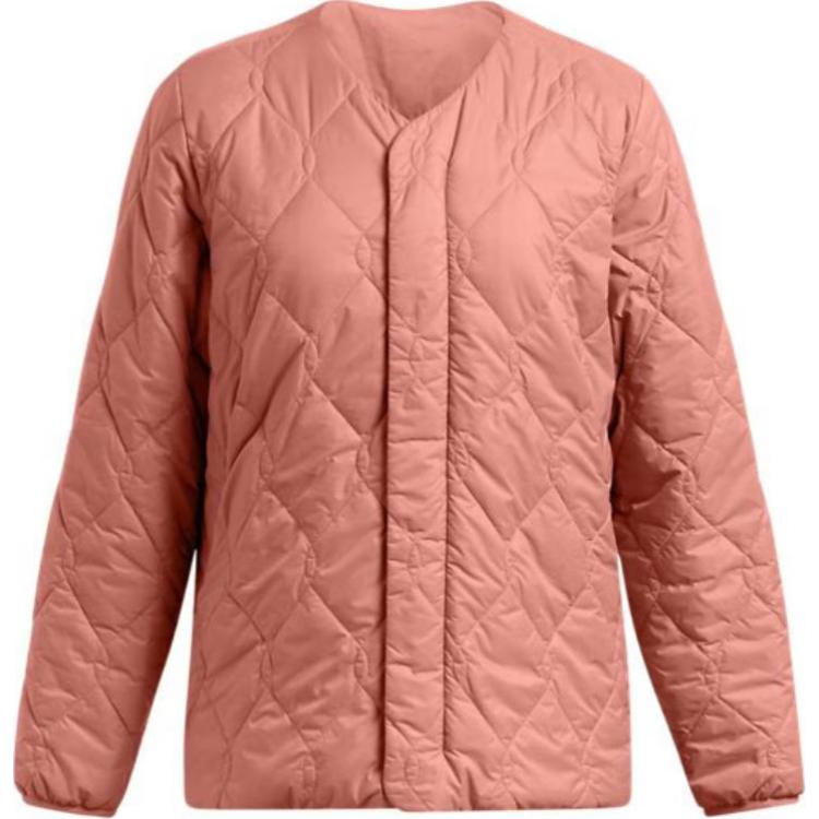 

Куртка Diamond Jackets Coats женская цвета мокко розово-красная Under Armour