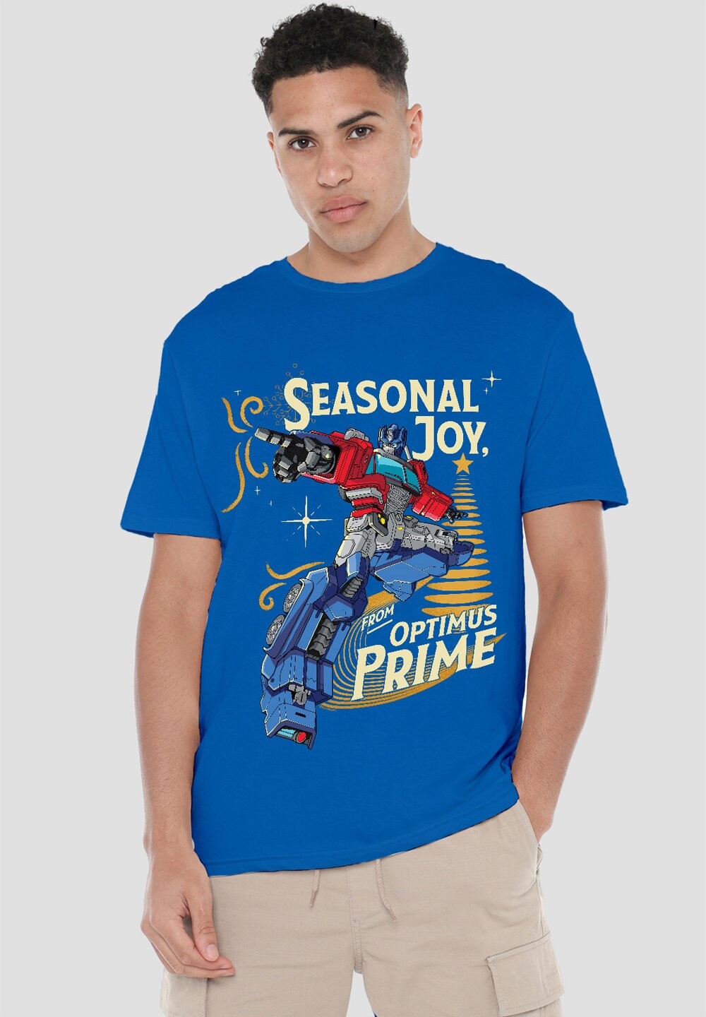 

Футболка с принтом SEASONAL OPTIMUS PRIME Hasbro, синий