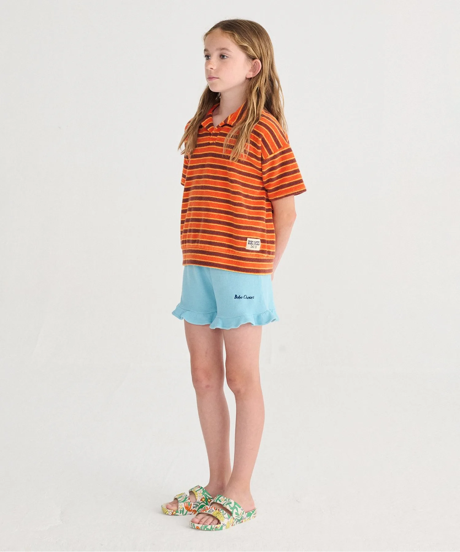 Детские штаны с оборками BOBO CHOSES ruffled sky blue — фото 3