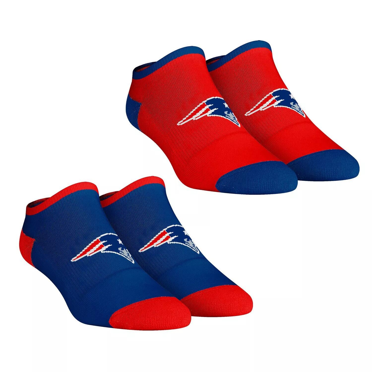 

Женские носки Rock Em New England Patriots Core Team, комплект из 2 низких носков до щиколотки