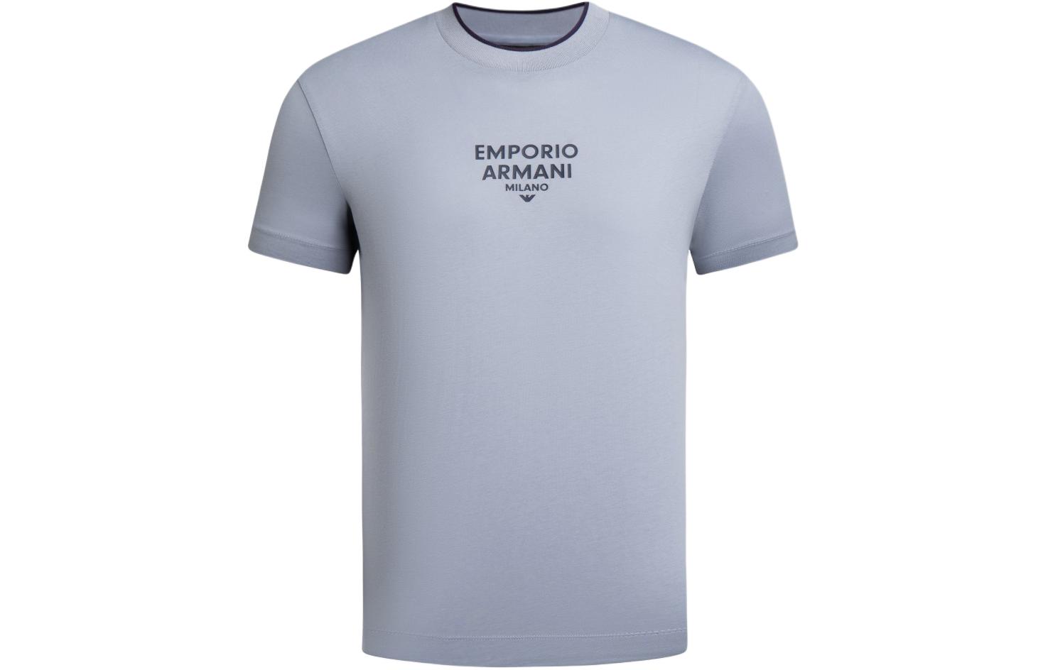 

EMPORIO ARMANI Футболка SS24 мужская светло-фиолетовая