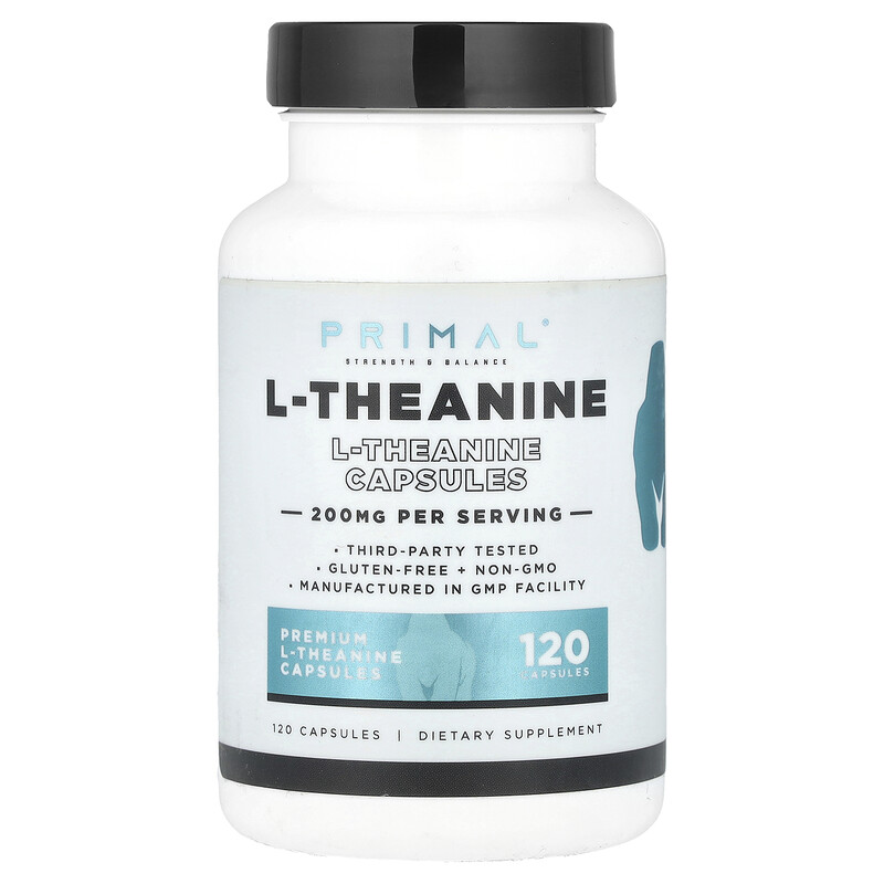 

PrePrimal, L-теанин, 200 мг, 120 капсул